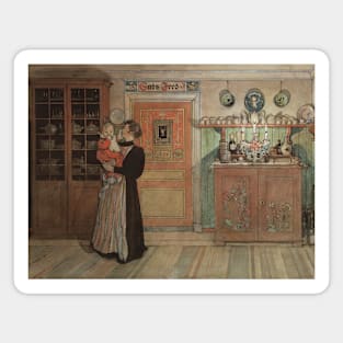 Between Christmas and New Year. From A Home by Carl Larsson Magnet